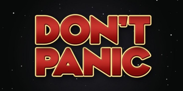 Dont panic sign